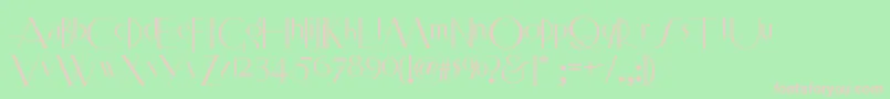 Smartfrocksnf Font – Pink Fonts on Green Background