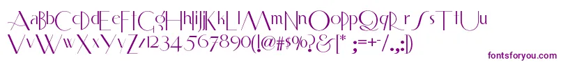 Smartfrocksnf Font – Purple Fonts on White Background