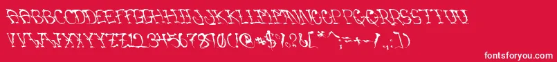 VtcSumislasheronepunchdrunk Font – White Fonts on Red Background