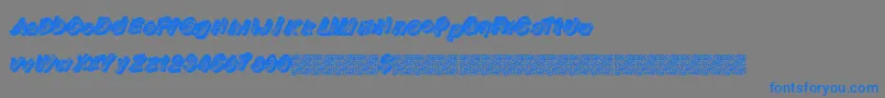 Weitere Informationen zur Raceflow-Schriftart Raceflow-Schriftart – Blaue Schriften auf grauem Hintergrund