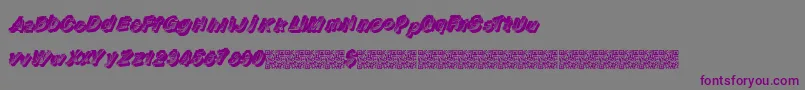 Шрифт Raceflow – фиолетовые шрифты на сером фоне