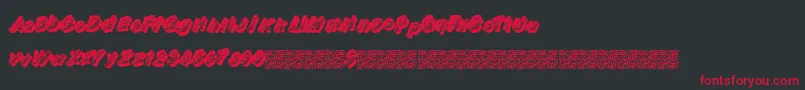 Шрифт Raceflow – красные шрифты на чёрном фоне
