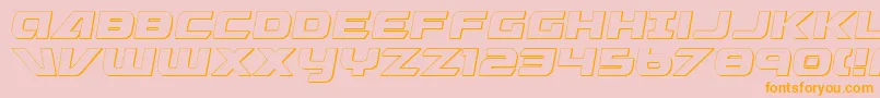 Graymalkin3DCondensed Font – Orange Fonts on Pink Background