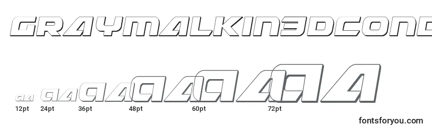Graymalkin3DCondensed Font Sizes