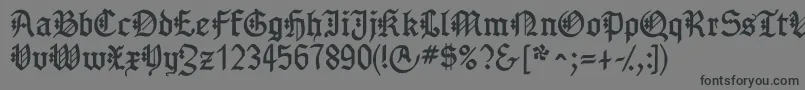 Gotenborgfraktur Font – Black Fonts on Gray Background