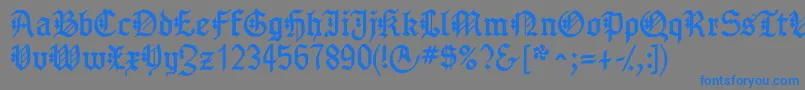 Подробнее о шрифте Gotenborgfraktur Шрифт Gotenborgfraktur – синие шрифты на сером фоне