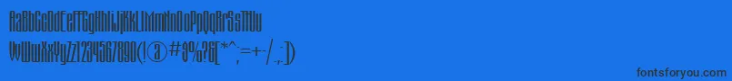 Шрифт Montblanc – чёрные шрифты на синем фоне