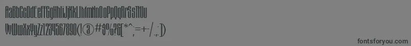 Czcionka Montblanc – czarne czcionki na szarym tle