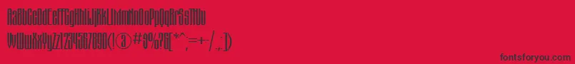Montblanc Font – Black Fonts on Red Background
