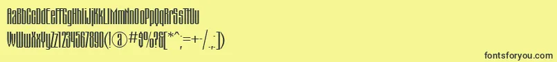Montblanc Font – Black Fonts on Yellow Background