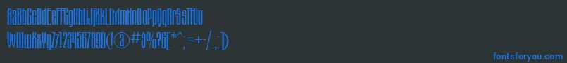 Montblanc Font – Blue Fonts on Black Background