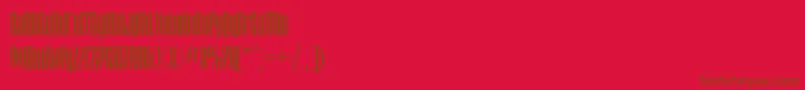 Montblanc Font – Brown Fonts on Red Background