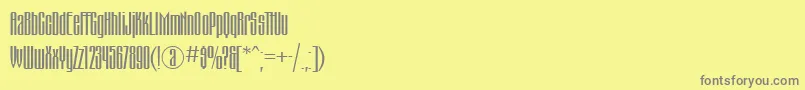 Montblanc Font – Gray Fonts on Yellow Background