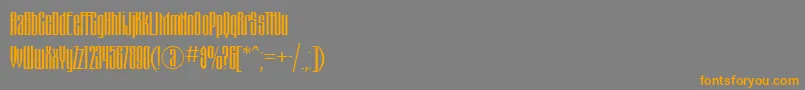 Montblanc Font – Orange Fonts on Gray Background