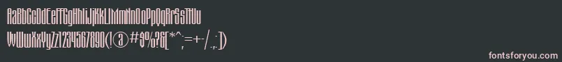 Montblanc Font – Pink Fonts on Black Background