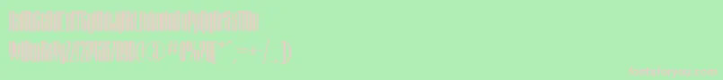 Montblanc Font – Pink Fonts on Green Background