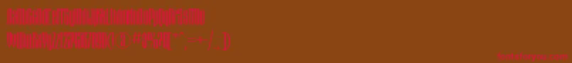 Montblanc-Schriftart – Rote Schriften auf braunem Hintergrund