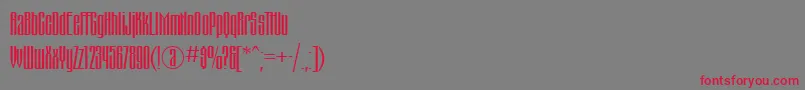 Montblanc Font – Red Fonts on Gray Background