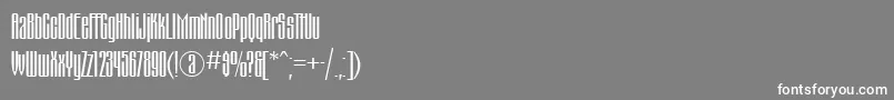 Montblanc-Schriftart – Weiße Schriften auf grauem Hintergrund