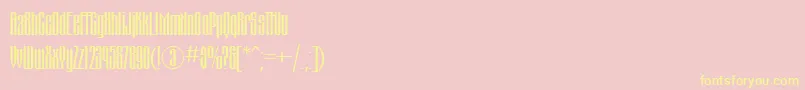 Montblanc Font – Yellow Fonts on Pink Background