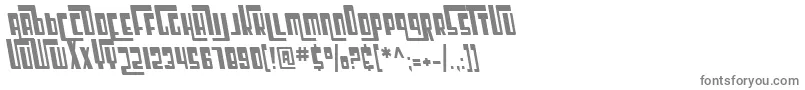 SfCosmicAgeCondensedOblique Font – Gray Fonts on White Background