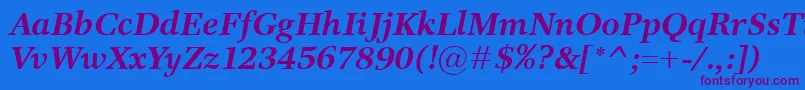 ResPublicaBolditalic-fontti – violetit fontit sinisellä taustalla