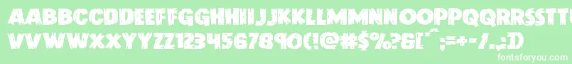 Doktermonstroexpand Font – White Fonts on Green Background