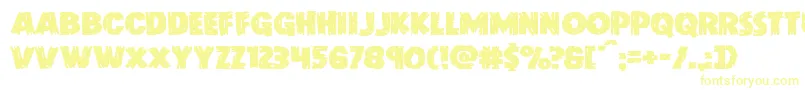 Doktermonstroexpand-fontti – keltaiset fontit