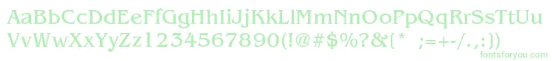 GaleLight Font – Green Fonts on White Background