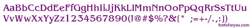 GaleLight Font – Purple Fonts on White Background