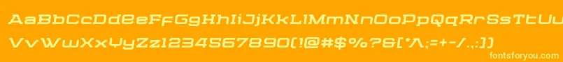 Cydoniacenturysemital Font – Yellow Fonts on Orange Background