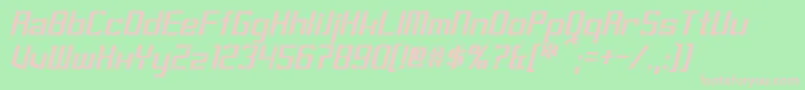 SorensonItalic Font – Pink Fonts on Green Background