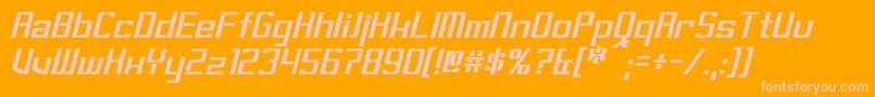 SorensonItalic Font – Pink Fonts on Orange Background