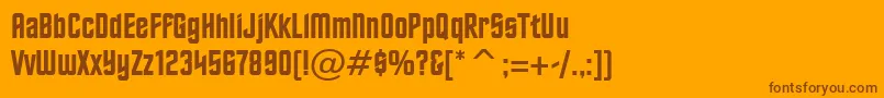 HorizonBt Font – Brown Fonts on Orange Background