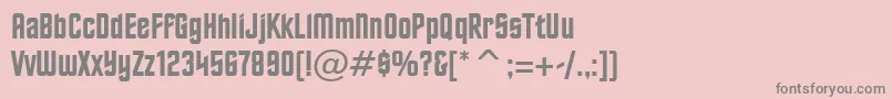 フォントHorizonBt – ピンクの背景に灰色の文字