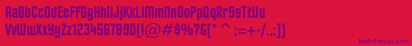 HorizonBt Font – Purple Fonts on Red Background