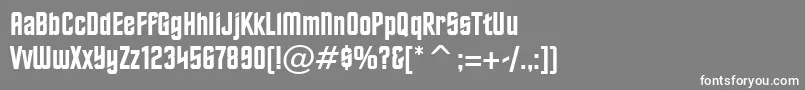 フォントHorizonBt – 灰色の背景に白い文字