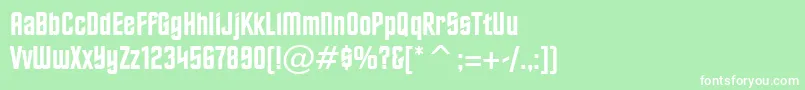 HorizonBt Font – White Fonts on Green Background