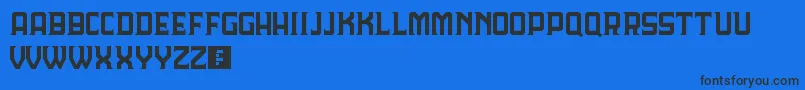 LordeHavana Font – Black Fonts on Blue Background
