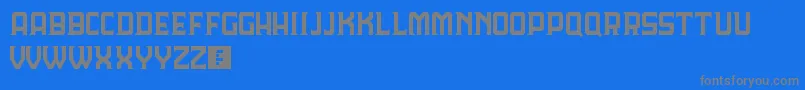 フォントLordeHavana – 青い背景に灰色の文字