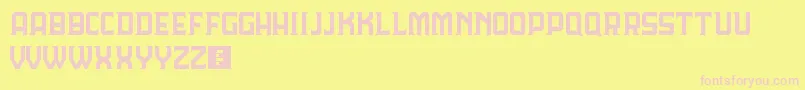 Шрифт LordeHavana – розовые шрифты на жёлтом фоне