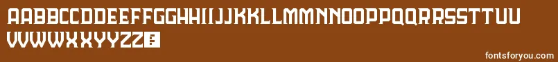 LordeHavana-Schriftart – Weiße Schriften auf braunem Hintergrund