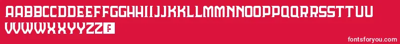 LordeHavana Font – White Fonts on Red Background
