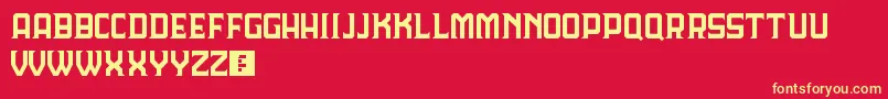 LordeHavana Font – Yellow Fonts on Red Background