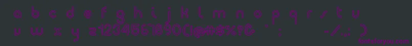 Girooutline001 Font – Purple Fonts on Black Background