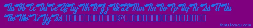 More about SloeginrickeyRegular Font SloeginrickeyRegular Font – Blue Fonts on Purple Background