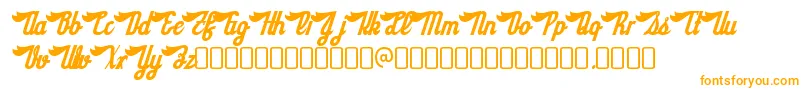 Weitere Informationen zur SloeginrickeyRegular-Schriftart SloeginrickeyRegular-Schriftart – Orangefarbene Schriften
