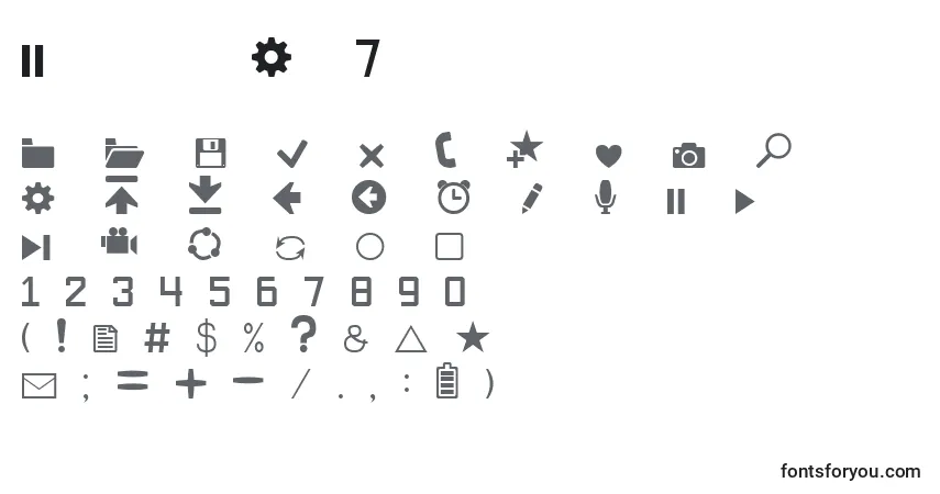 SoftwareKit7 Font – alphabet, numbers, special characters