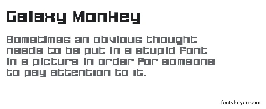 Galaxy Monkey-fontti