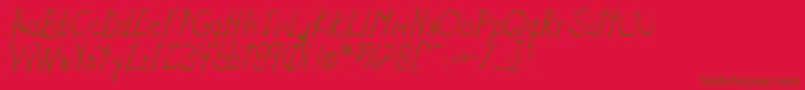StixNStonz Font – Brown Fonts on Red Background